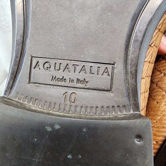 Aquatalia Shoes Mens Size 10 Brown Leather Loafer *Read* main image 7